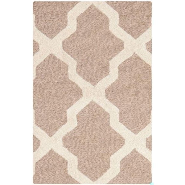 Safavieh 2 x 3 ft. Accent Transitional Cambridge- Beige and Ivory Hand Tufted Rug - CAM121J-2