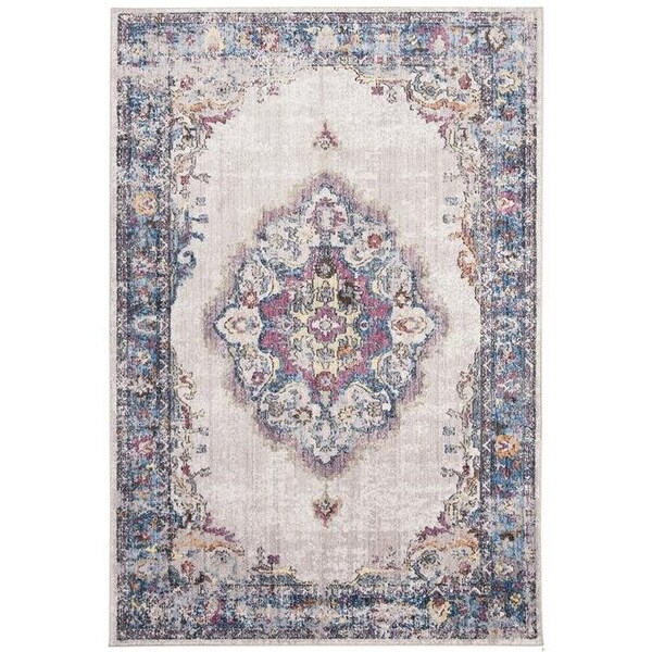 Safavieh 2 ft. 3 in. x 10 ft. Bristol Rectangle Power-Loomed Rug Light Gray & Blue - BTL343A-210