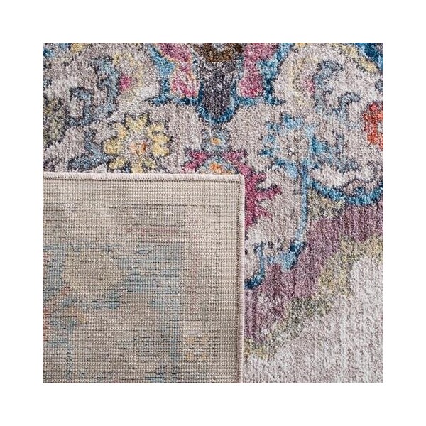 Safavieh 2 ft. 3 in. x 10 ft. Bristol Rectangle Power-Loomed Rug Light Gray & Blue - BTL343A-210