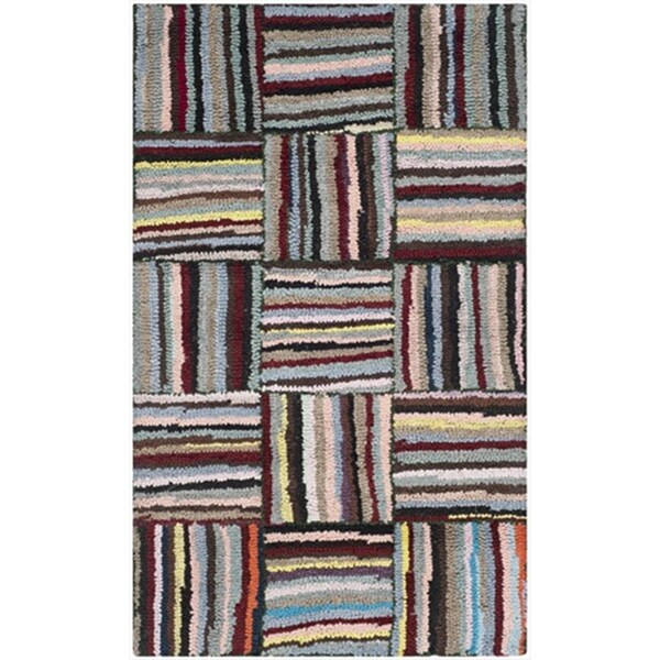 Safavieh 3 x 5 ft. Small Rectangle Contemporary Nantucket Multicolor Hand Tufted Rug - NAN318A-3