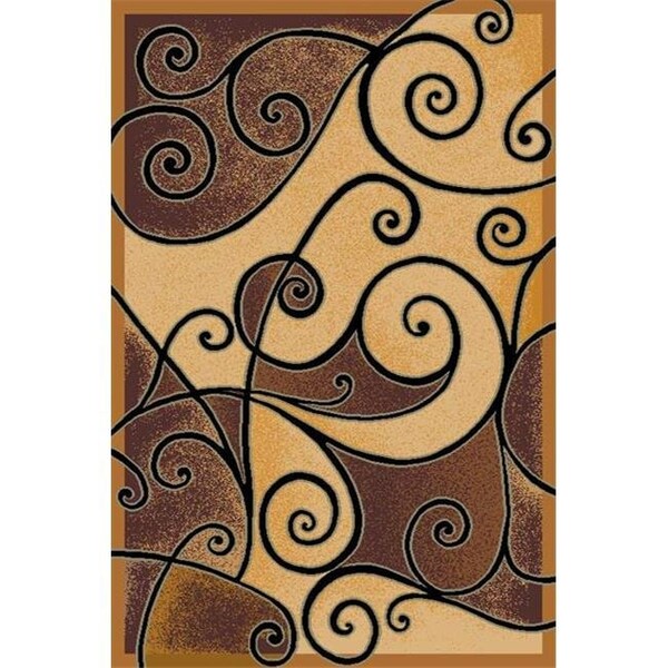 A Cd 6 x 9 Gallery Machine Carved Area Rug - Black & Berber - G-232