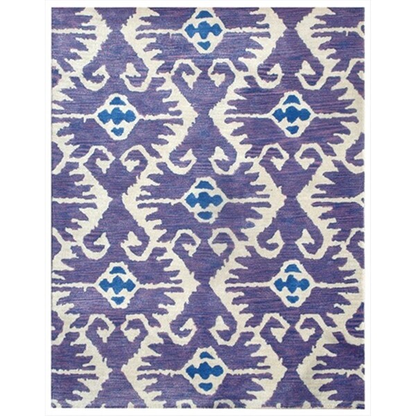 Safavieh 3 x 5 ft. Small Rectangle Contemporary Wyndham Lavender and Ivory Hand Tufted Rug - WYD323A-3