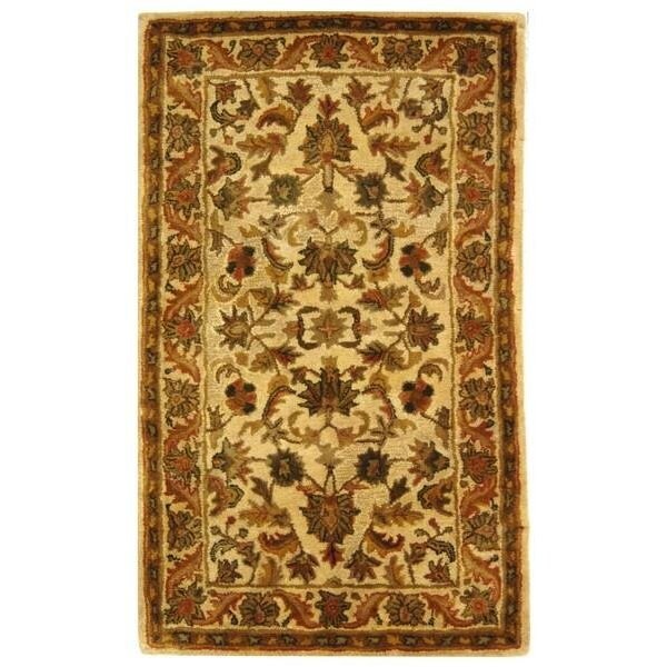 Safavieh 3 x 5 ft. Accent Traditional Antiquity- Gold Hand Tufted Rug - AT52D-3