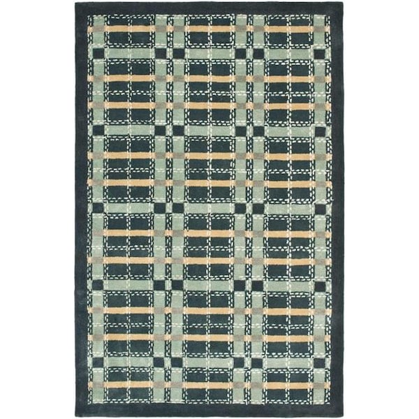 Flowers First 6 Ft. x 6 Ft. Round, Contemporary Martha Stewart Hand Tufted Rug - FL1860148