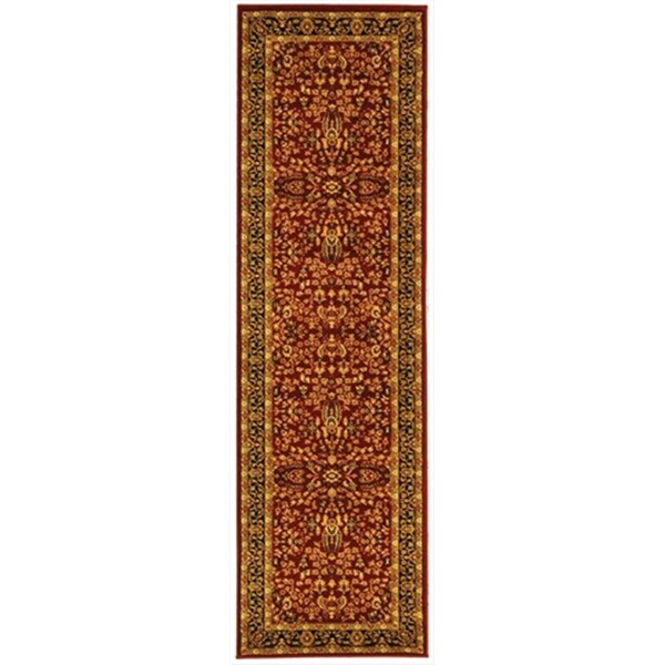 Safavieh 2 ft. 3 in. x 8 ft. Runner Lyndhurst Red and Black Traditional Rug - LNH214A-28
