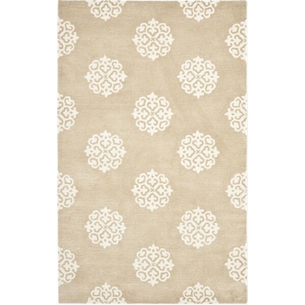 Safavieh 2 ft. 6 in. x 6 ft. Runner Contemporary Soho Beige and Ivory Hand Tufted Rug - SOH724B-26