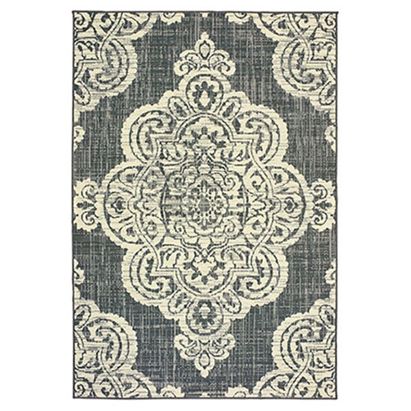 Oriental Weavers 1 ft. 9 in. x 3 ft. 9 in. Marina Rectangle Rug Grey - M5929E053114ST