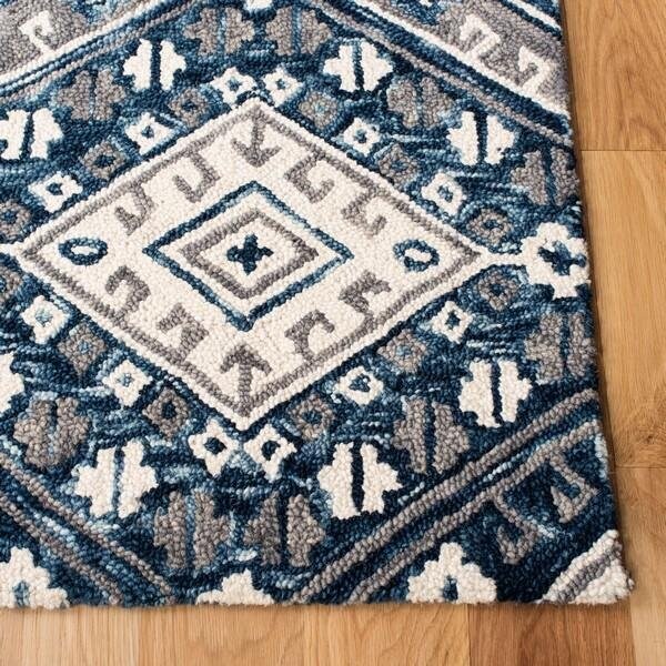 Safavieh Aspen Hand Tufted Square Area RugGrey & Ivory 7 x 7 ft. - APN825F-7SQ