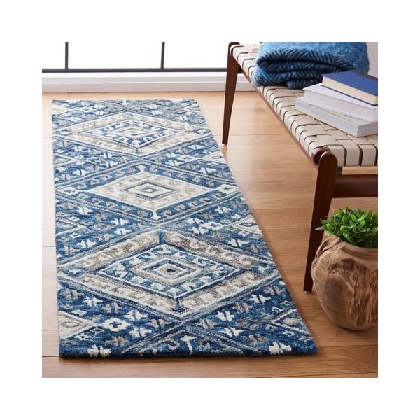 Safavieh Aspen Hand Tufted Square Area RugGrey & Ivory 7 x 7 ft. - APN825F-7SQ