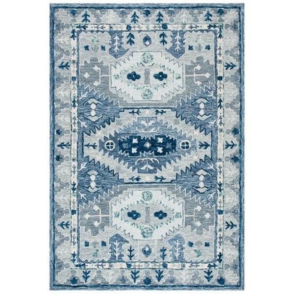 Safavieh Bohemian Rectangle Capri Indoor Area Rug, Blue & Grey - 3 x 5 ft. - CPR218M-3