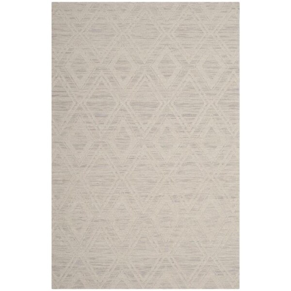 Safavieh 3 x 5 ft. Marbella Handwoven Rug, Small Rectangle - Silver and Ivory - MRB312A-3