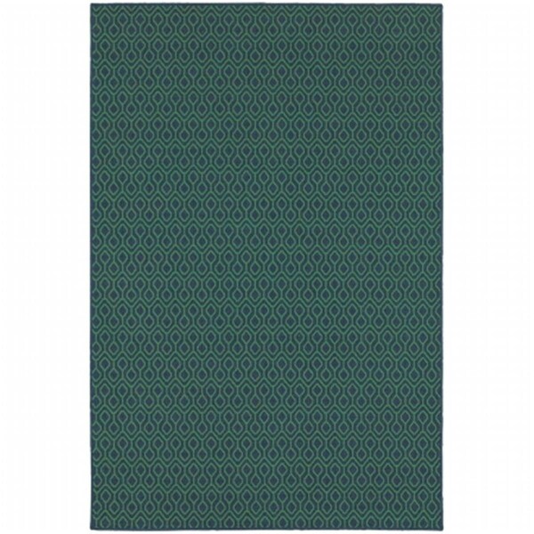 Sphinx By Oriental Weavers Oriental Weavers Meridian 1634Q 4x6 Rectangle - Navy/ Green-Polypropylene - M1634Q110170ST