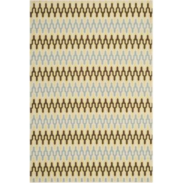 Safavieh 8 X 11 Ft. Rectangle- Indoor - Outdoor Hampton Green And Light Blue Power Loomed Rug - HAM518AG-8