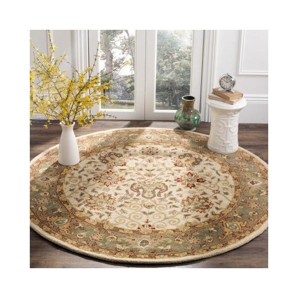 Safavieh 4 x 6 ft. Small Rectangle Traditional Antiquity- Ivory Hand Tufted Rug - AT21F-4