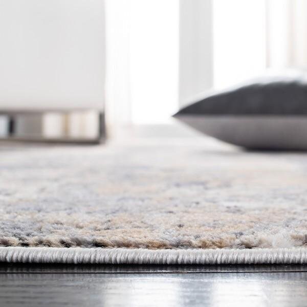Safavieh 8 x 10 ft. Amelia 700 Contemporary Rectangle Power Loomed Rug Gray & Gold - ALA777H-8