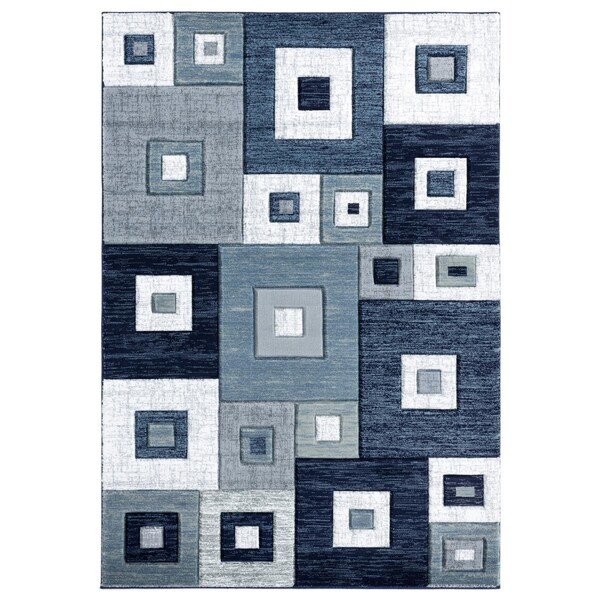 Manmade 5 ft. 3 in. x 7 ft. 6 in. Bristol Cicero Navy Rectangle Area Rug - MA2625545