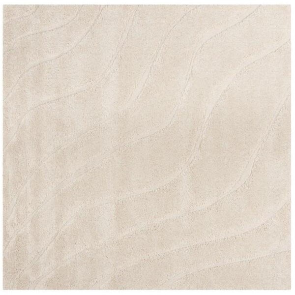 Safavieh Shag Square Area RugCreme & Creme 6 ft.-7 in. x 6 ft.-7 in. - SG472-1111-7SQ