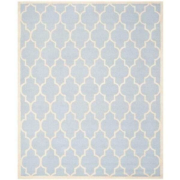 Safavieh Cambridge Hand Tufted Runner Rug, Light Blue and Ivory - 2 ft.-6 in. x 12 ft. - CAM134A-212