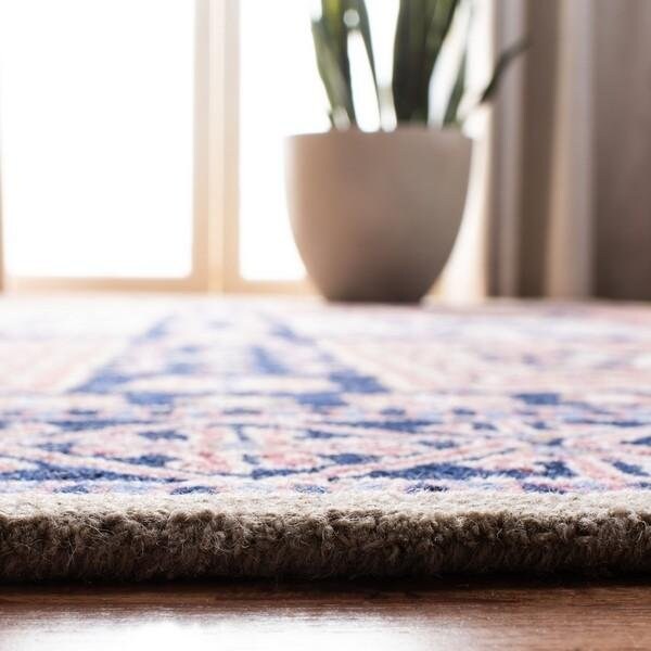 Safavieh 8 x 10 ft. Bellagio Hand Tufted Rectangle RugBlack & Navy - BLG609Z-8