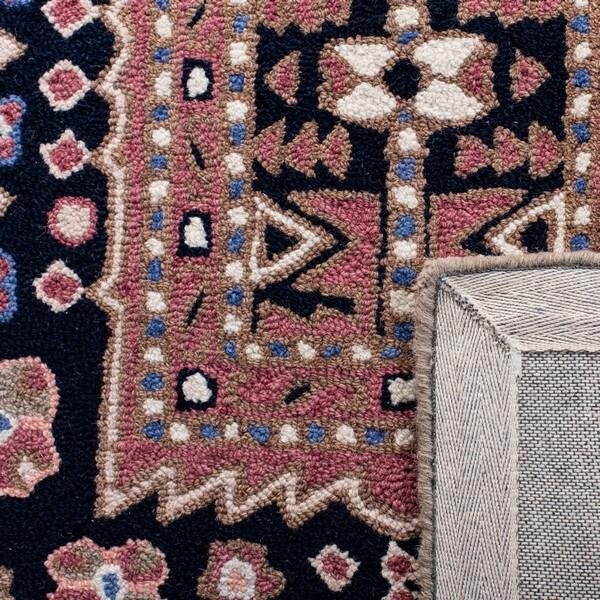 Safavieh 8 x 10 ft. Bellagio Hand Tufted Rectangle RugBlack & Navy - BLG609Z-8