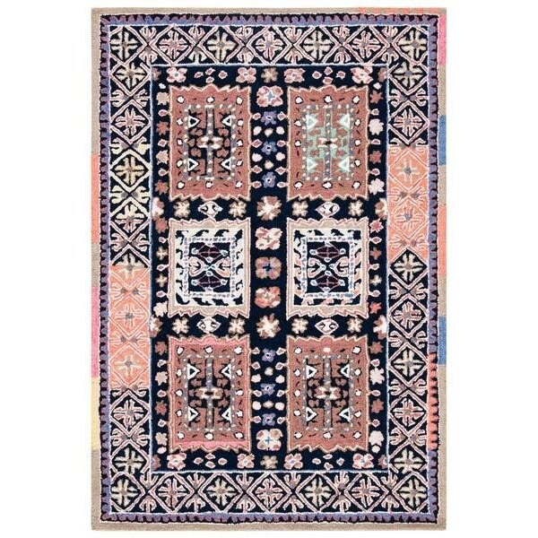 Safavieh 8 x 10 ft. Bellagio Hand Tufted Rectangle RugBlack & Navy - BLG609Z-8