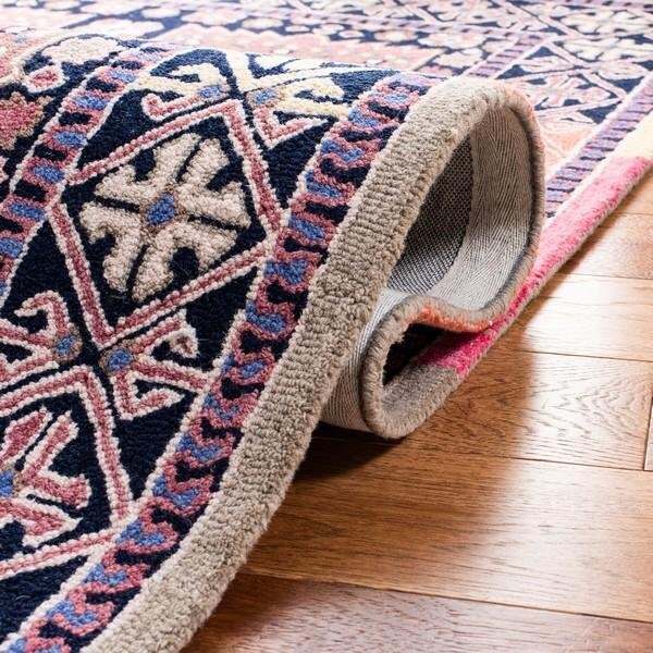 Safavieh 8 x 10 ft. Bellagio Hand Tufted Rectangle RugBlack & Navy - BLG609Z-8