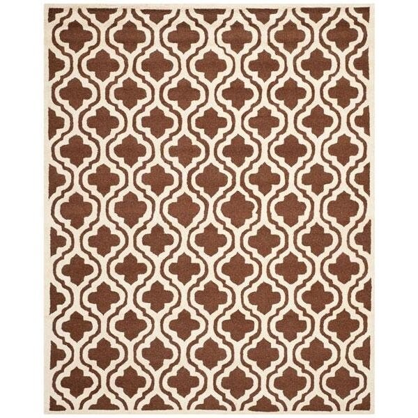 Safavieh Cambridge Small Rectangle RugDark Brown & Ivory 4 x 6 ft. - CAM132H-4