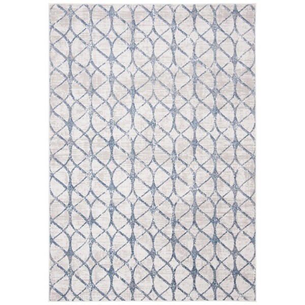 Safavieh 9 x 12 ft. Amelia Rectangle Power Loomed Area RugGrey & Blue - ALA792F-9
