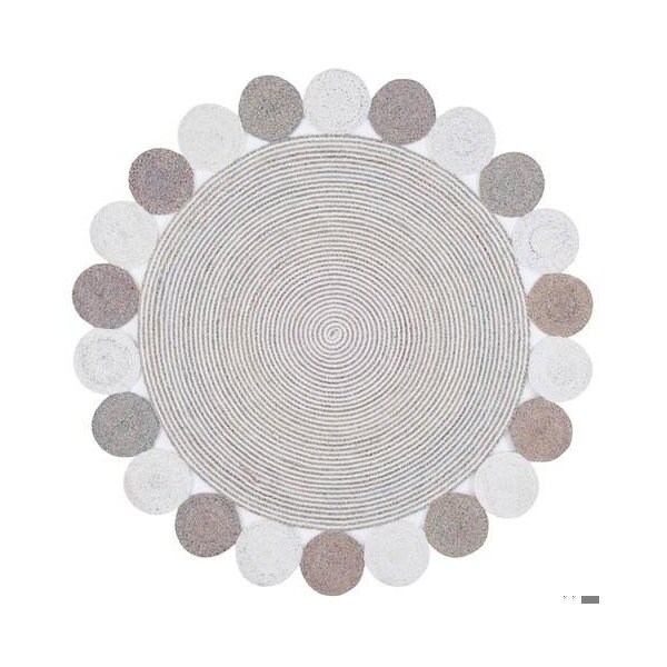 Safavieh 3 x 3 ft. Cape Cod Round Area Rug, Pink & Ivory - CAP231U-3R