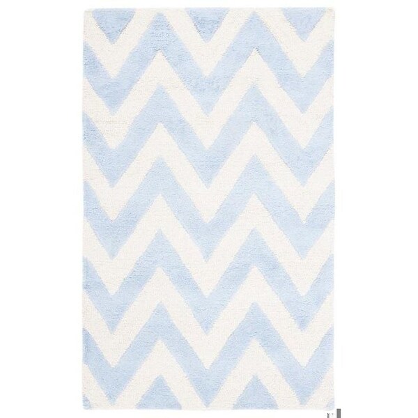 Safavieh Cambridge Runner Rugs, Light Blue and Ivory - 2 ft.-6 in. x 6 ft. - CAM139A-26