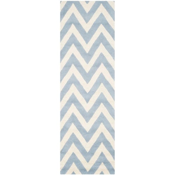 Safavieh Cambridge Runner Rugs, Light Blue and Ivory - 2 ft.-6 in. x 6 ft. - CAM139A-26