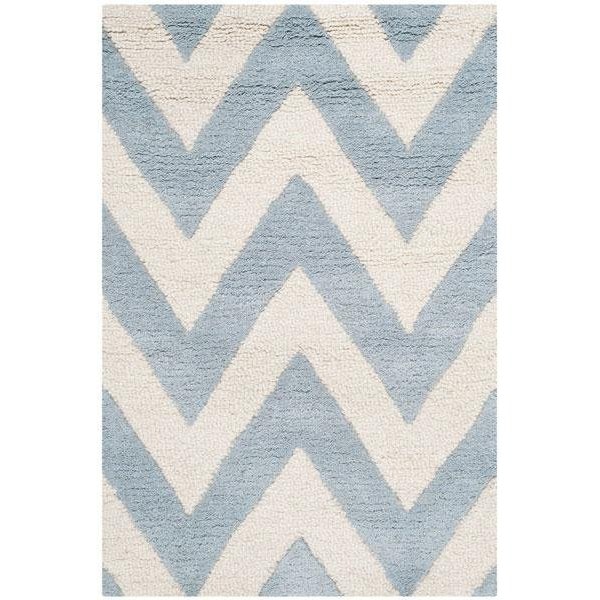 Safavieh Cambridge Runner Rugs, Light Blue and Ivory - 2 ft.-6 in. x 6 ft. - CAM139A-26