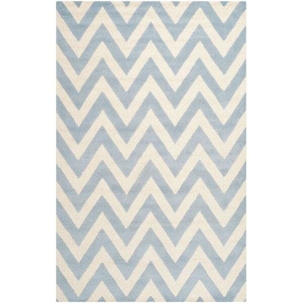 Safavieh Cambridge Runner Rugs, Light Blue and Ivory - 2 ft.-6 in. x 6 ft. - CAM139A-26