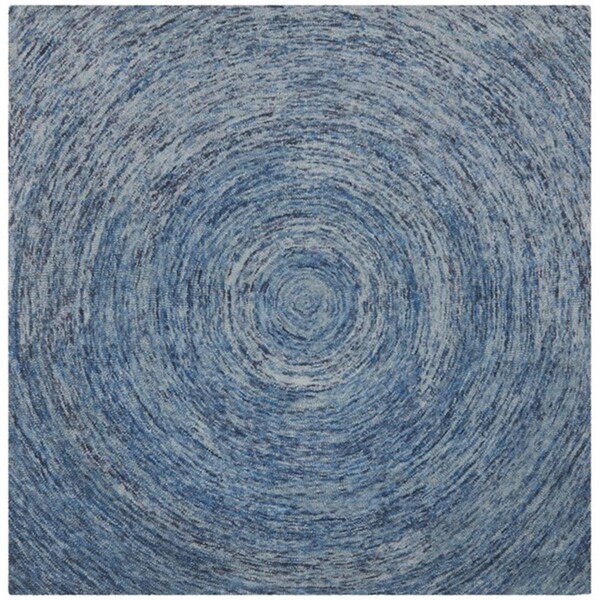 Safavieh 8 x 8 ft. Ikat Hand Tufted Square Area RugDark Blue & Multicolor - IKT633A-8SQ