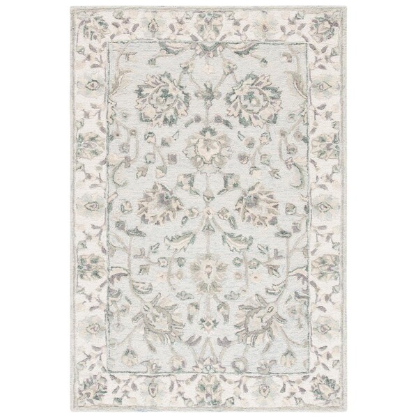 Safavieh 5 x 8 ft. Rectanglar Glamour Hand Tufted Rug Light Blue & Ivory - GLM628M-5