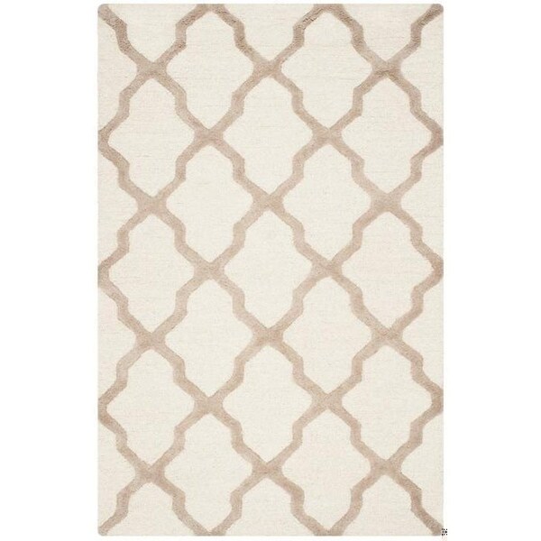 Safavieh 2 x 3 ft. Cambridge Hand Tufted Rug, Accent - Ivory and Beige - CAM121P-2