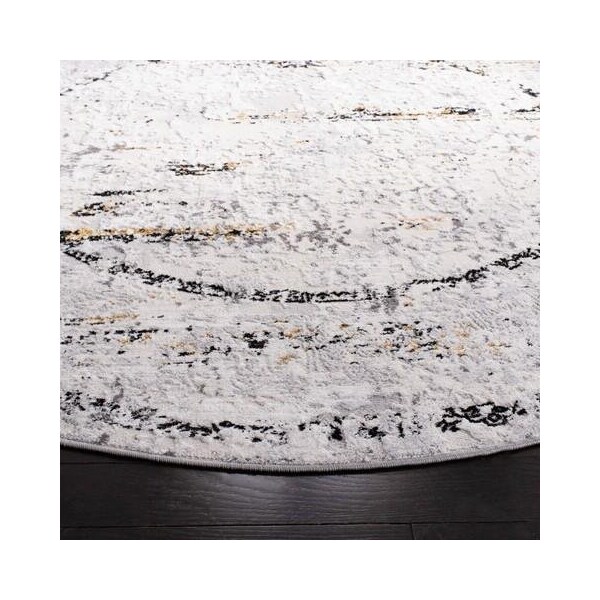 Safavieh 2 x 8 ft. Amelia Vintage Runner Power Loomed Rug - Gray & Gold - ALA207F-28