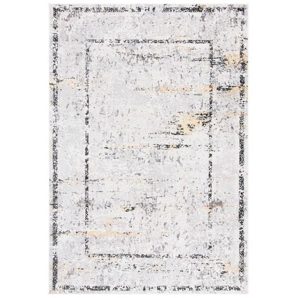 Safavieh 2 x 8 ft. Amelia Vintage Runner Power Loomed Rug - Gray & Gold - ALA207F-28