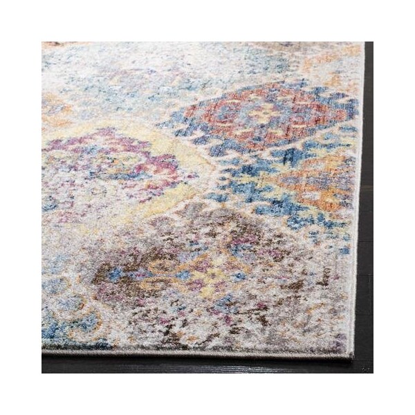 Safavieh 9 x 12 ft. Bristol Power Loomed Large Rectangle Area RugBlue & Light Grey - BTL351D-9