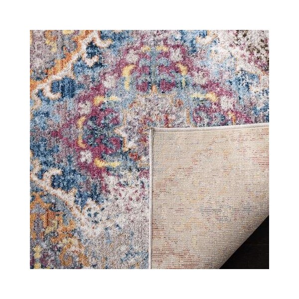 Safavieh 9 x 12 ft. Bristol Power Loomed Large Rectangle Area RugBlue & Light Grey - BTL351D-9