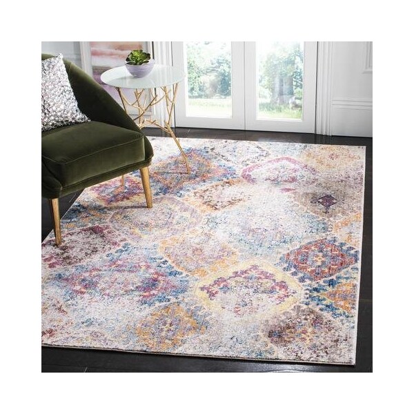 Safavieh 9 x 12 ft. Bristol Power Loomed Large Rectangle Area RugBlue & Light Grey - BTL351D-9