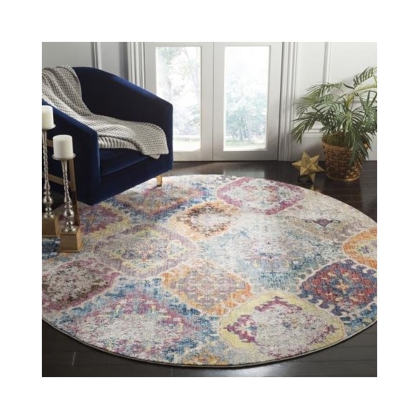 Safavieh 9 x 12 ft. Bristol Power Loomed Large Rectangle Area RugBlue & Light Grey - BTL351D-9