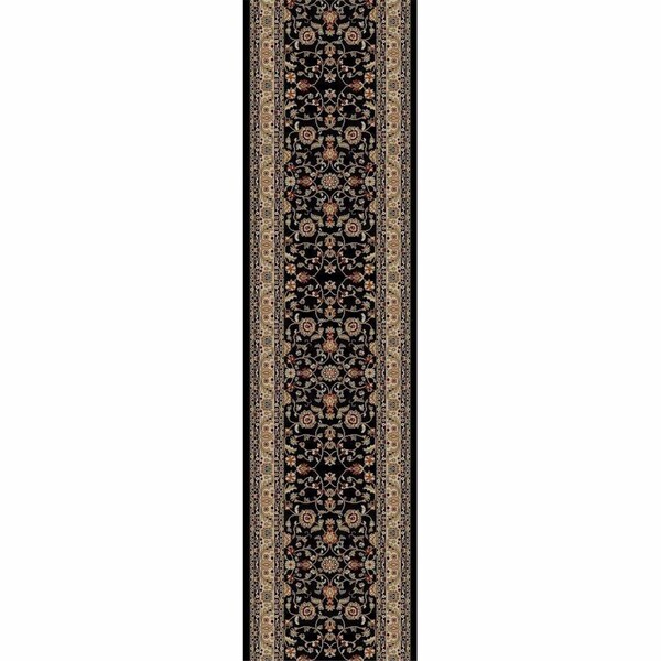 Concord Global Trading 3 in.11 x 5 ft. 7 in. Jewel Marash - Black - 49334