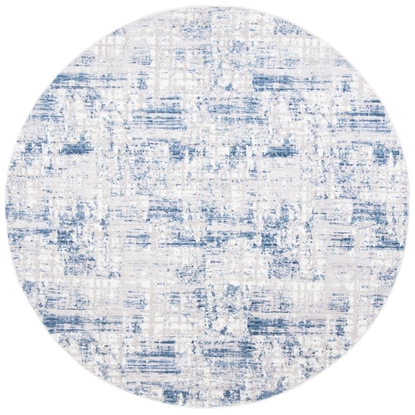 Safavieh 3 x 3 ft. Amelia 700 Round Rug - Blue & Grey - ALA786M-3R