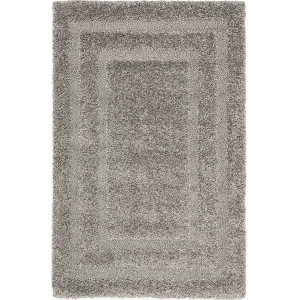 Safavieh 4 x 4 ft. Round Grey and Grey Florida Shag Rug - SG454-8080-4R