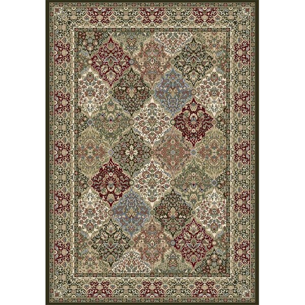 Dynamic Rugs 57008 Ancient Garden Collection 2 x 3.11 in. Traditional Rectangle Rug- Multi Color - AN24570083233