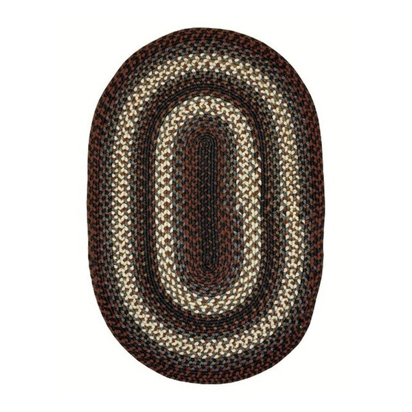 Homespice Decor Montgomery Indoor - Outdoor Braided Rug - 2 ft. 3 in. x 3 ft. 9 in. Montgomery - 300249