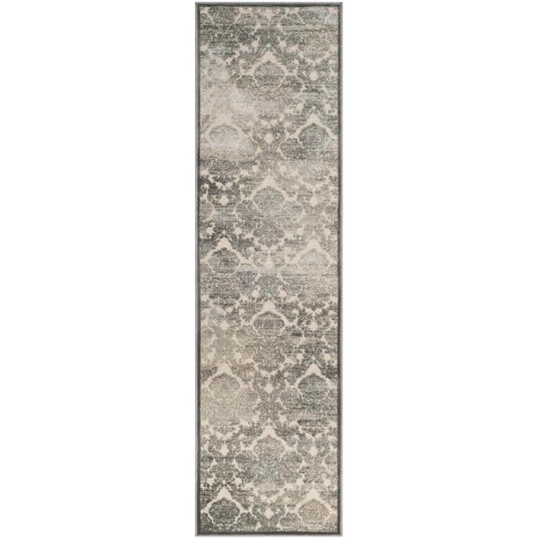 Safavieh 2 ft.-2 in. x 8 ft. Paradise Power Loomed Runner Rug, Cream and Slate Blue - PAR307-7140-28