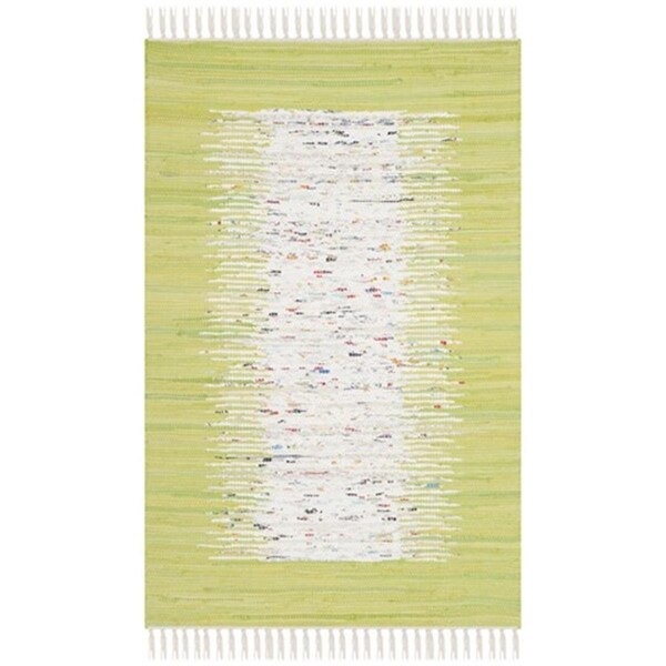 Safavieh Montauk Hand Woven Runner Rug- Ivory - Citron- 2 ft. 6 in. x 4 ft. - MTK711J-24