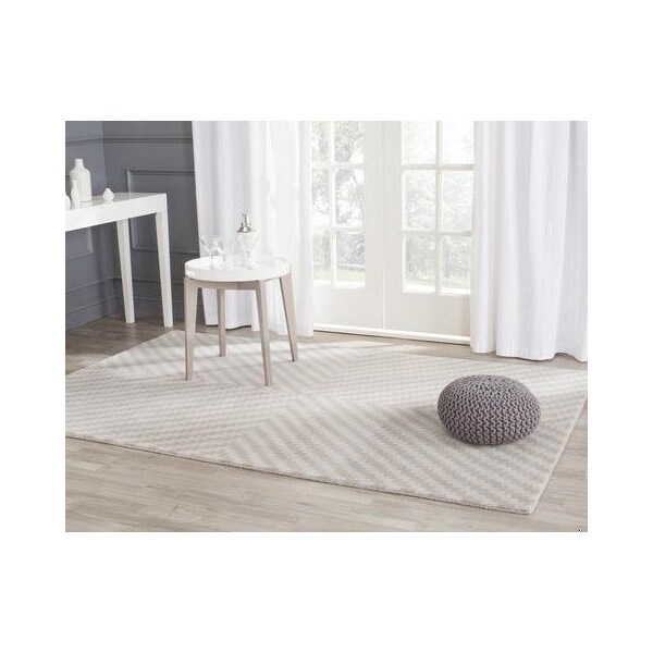Safavieh Cambridge Hand Tufted Rectangle Rug- Grey - Taupe- 4 x 6 ft. - CAM323A-4